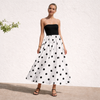Olkaimeton mekko | Naisten A-linja, Polkkapiste | Elegantti kesätyyli