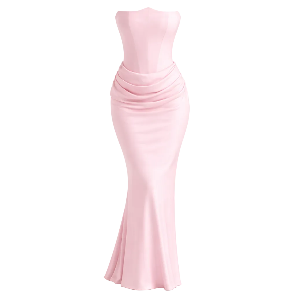 Pitkä mekko | Seremonial | Elegantti silkki