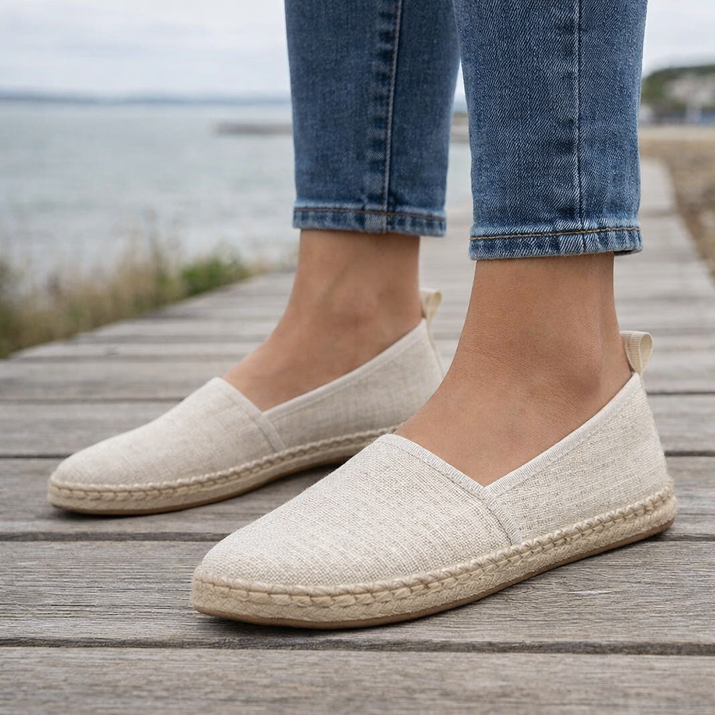 Naisten Espadrille-balleriinat | Slip On Canvas-kengät, Casual Comfort