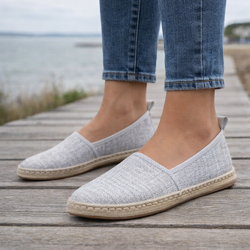 Naisten Espadrille-balleriinat | Slip On Canvas-kengät, Casual Comfort