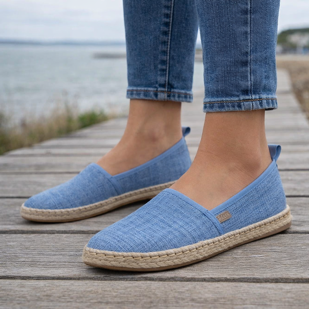 Naisten Espadrille-balleriinat | Slip On Canvas-kengät, Casual Comfort
