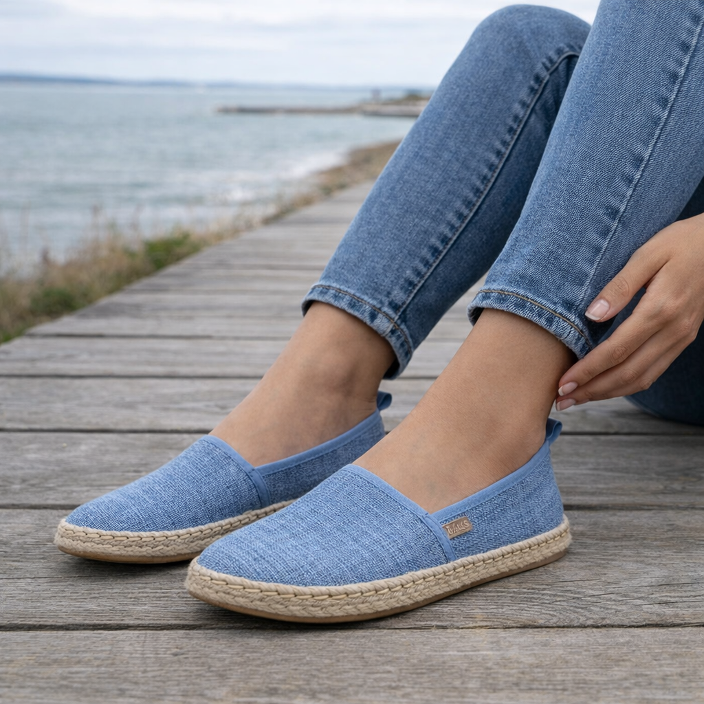 Naisten Espadrille-balleriinat | Slip On Canvas-kengät, Casual Comfort