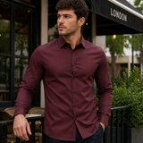 Tyylikäs miesten stretch-paita - slim fit