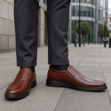 Nahkakengät | Miesten slip-on, mukavat | Joustava pohja, klassinen