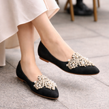 Naisten balettitasasukat | Helmi yksityiskohta, Elegantti Slip-On Mukavuus