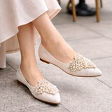 Naisten balettitasasukat | Helmi yksityiskohta, Elegantti Slip-On Mukavuus