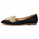 Naisten balettitasasukat | Helmi yksityiskohta, Elegantti Slip-On Mukavuus