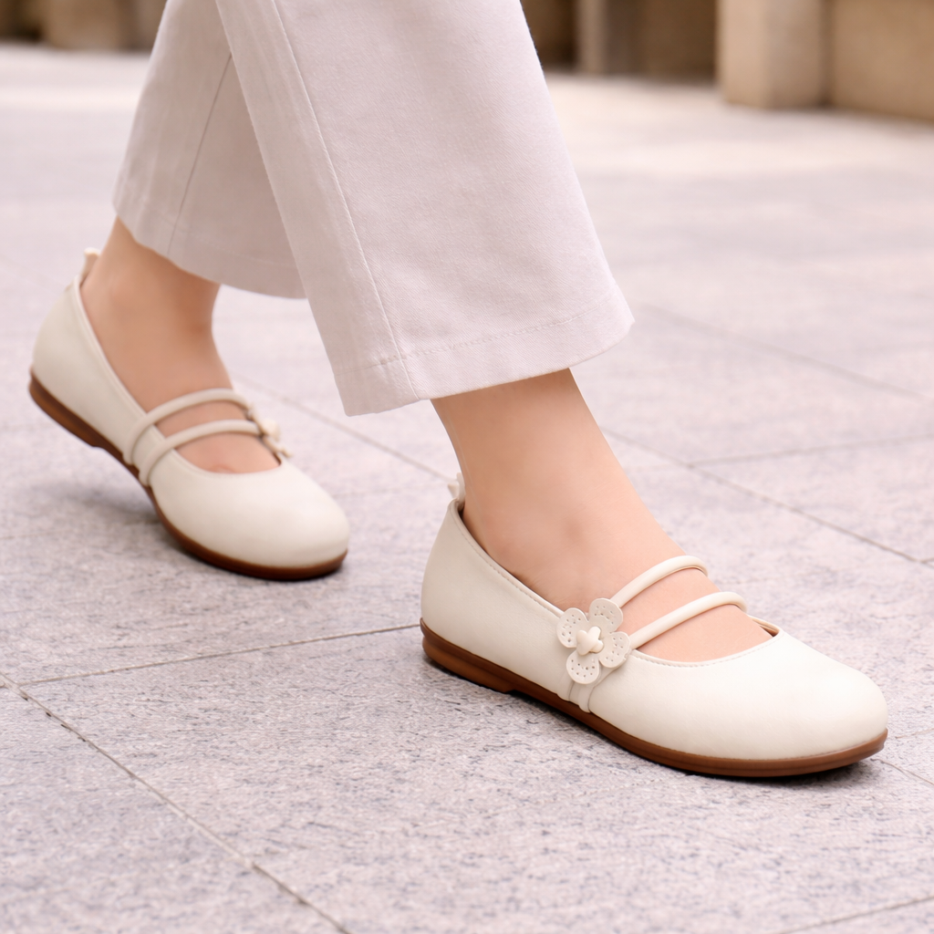 Naisten balettitossut | Elegantti tyyli | Kukkainen muotoilu, slip-on