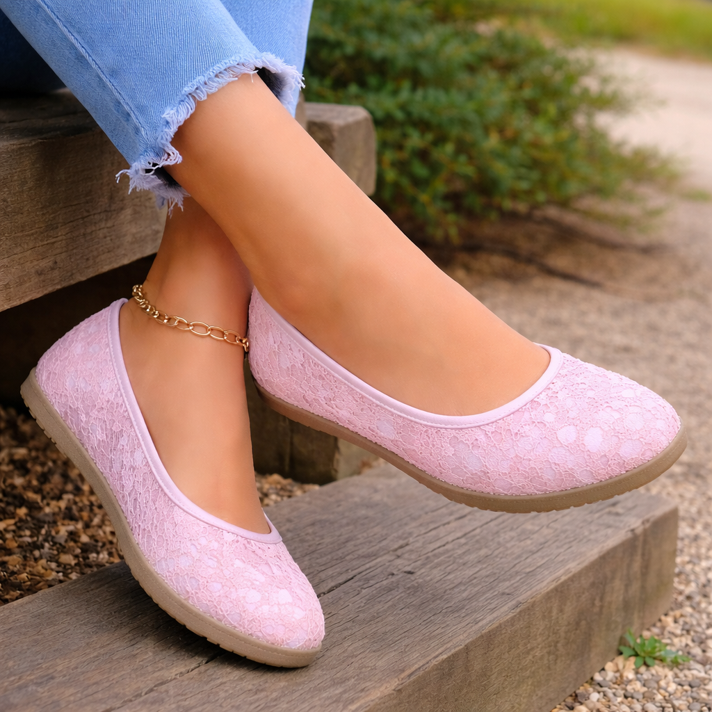Naisten Ballerina-kengät | Kukkakuosi, kevyt mukavuus | Vapaa loafer