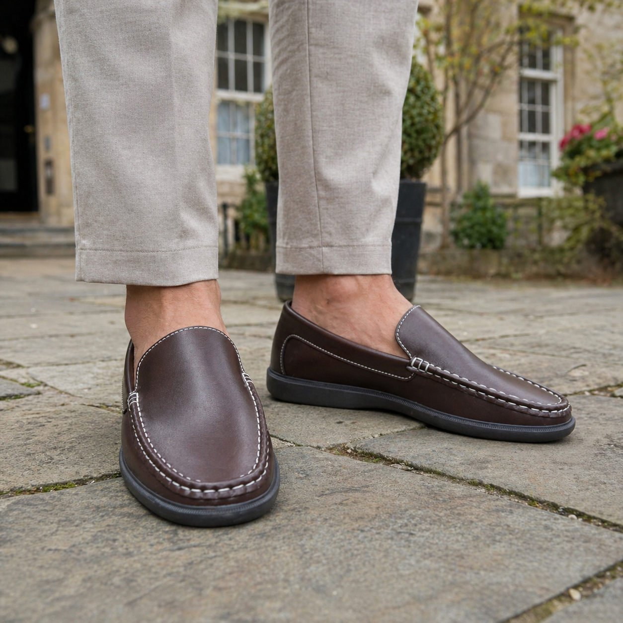 Miesten Loaferit | Slip On Mokkasiinit, Nahka | Mukavat Business Kengät