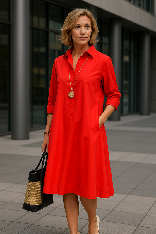 GINA - Polo-mekko kevättyyliin - Tyylikäs ja mukava-Mekot-EmiyoSuomi
