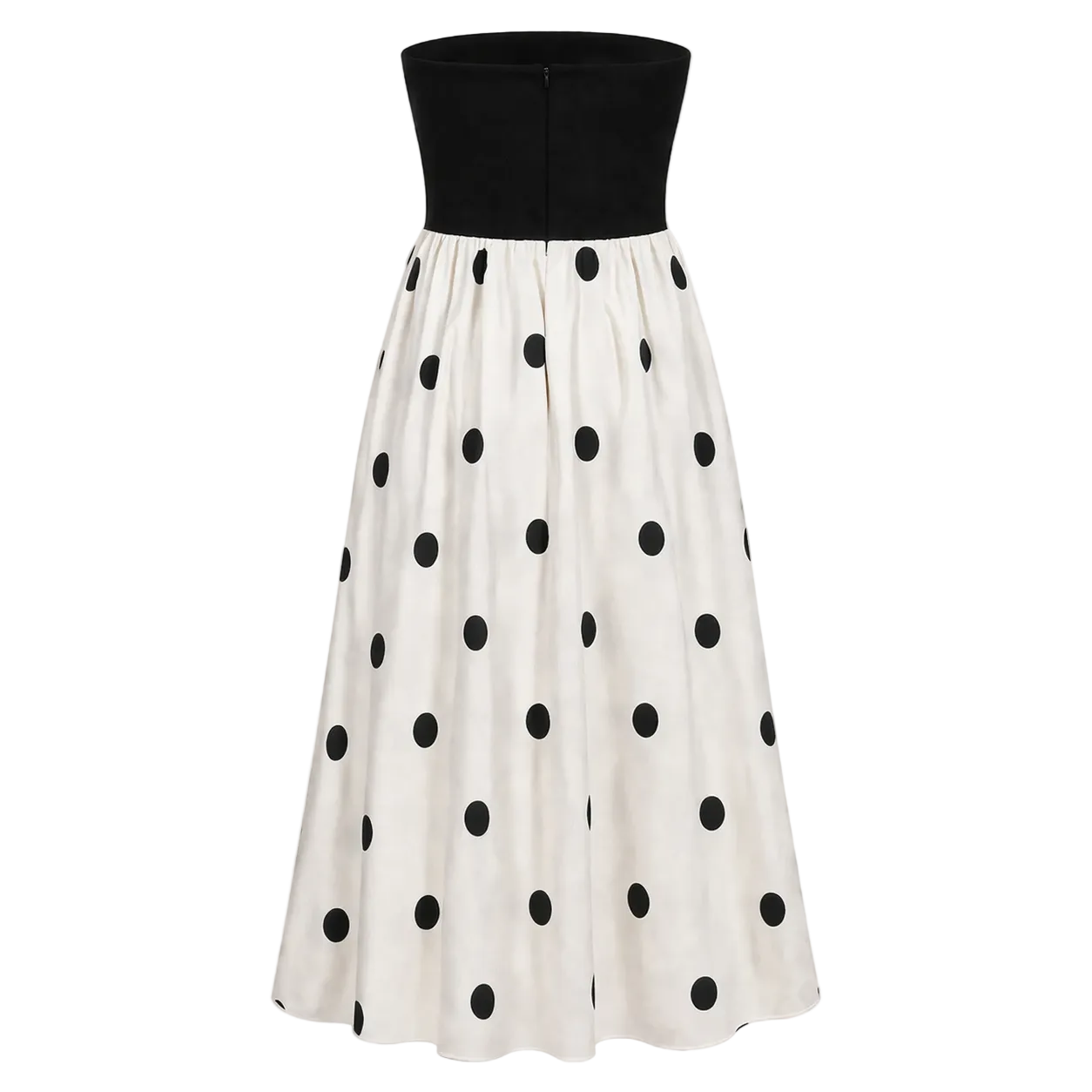 Olkaimeton mekko | Naisten A-linja, Polkkapiste | Elegantti kesätyyli