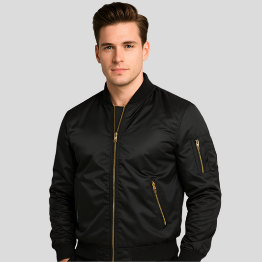 Luksus Pilot Bomber-jakke til mænd - Vintage flyvestil - Holdbar & stilfuld
