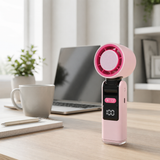 Tragbarer Handventilator mit digitaler Anzeige 100 Geschwindigkeiten – Cooliox