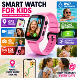 Lasten GPS-Smartwatch | Videoanrufe, SOS-Funktion | Sicherheitsuhr