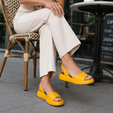 Damer - Afslappede Peep-Toe-Sandaler - Komfortable og stilfulde - Ideelle til sommeren