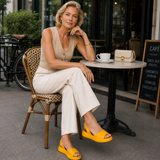 Damer - Afslappede Peep-Toe-Sandaler - Komfortable og stilfulde - Ideelle til sommeren