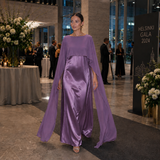 Long Satin Dress | Women's Elegant Luxurious Style | For Party and Evening Wear
