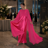 Long Satin Dress | Women's Elegant Luxurious Style | For Party and Evening Wear