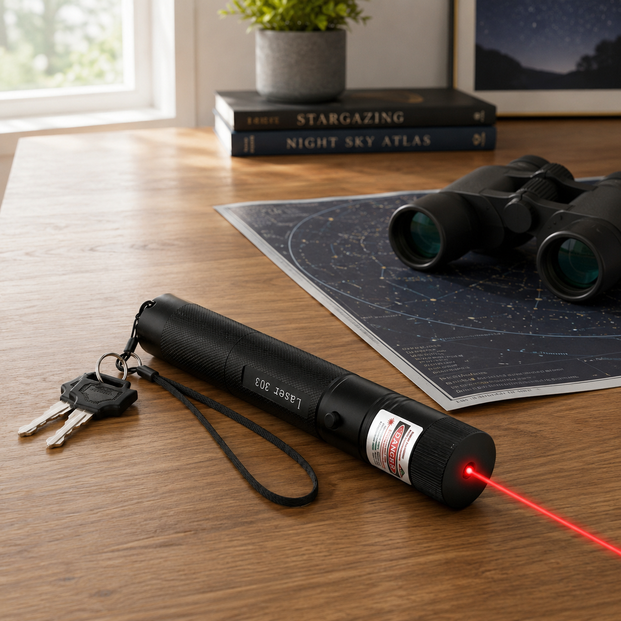 Laserpejler | Rød, grøn langtrækkende laser | Kraftig lommelygtelaser