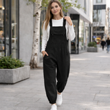Naisten Retro Jumpsuit – Leveälahkeiset Haalarit