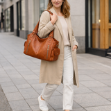 Amber - Vegaaninahkainen Olkalaukku Naisille