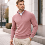 Miesten Puolivetoketjuneule – Klassinen Slim Fit Neule