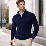 Miesten Puolivetoketjuneule – Klassinen Slim Fit Neule