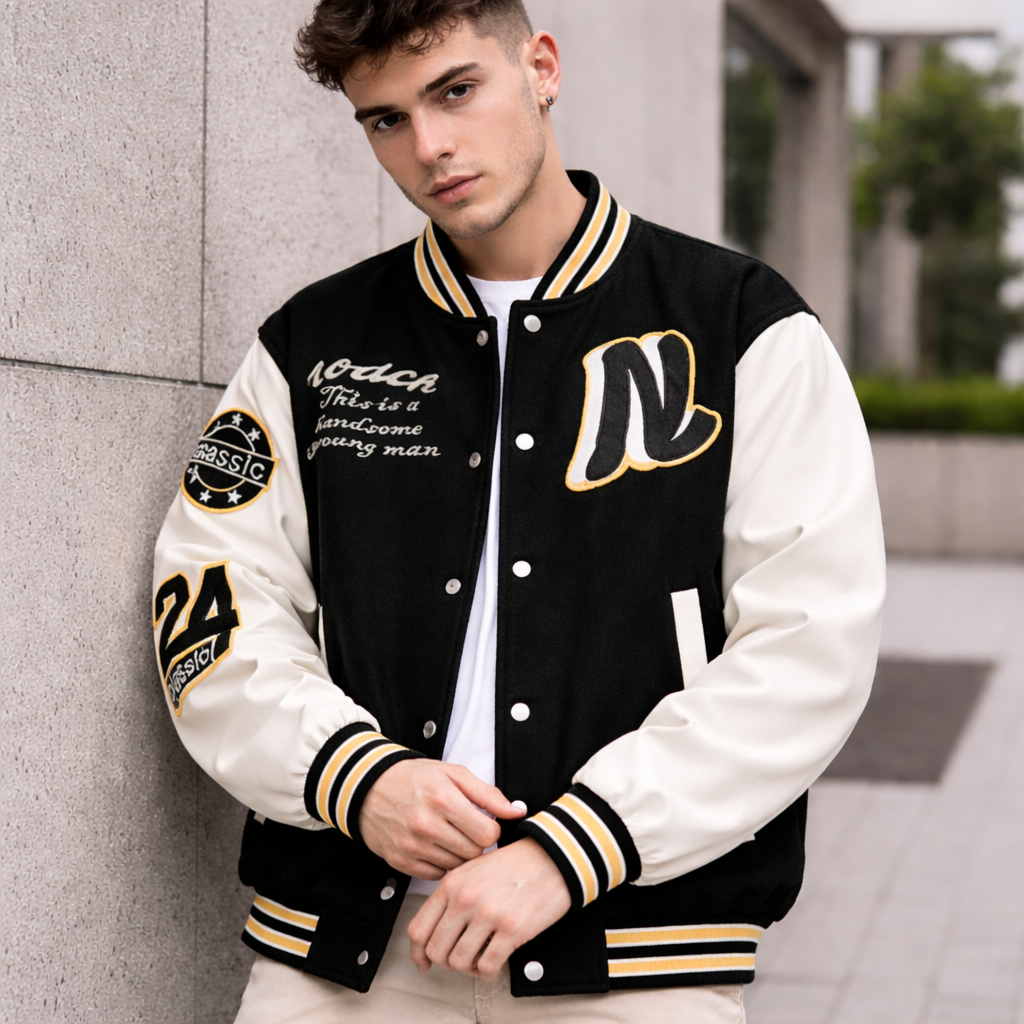 Miesten Varsity Takki | Baseball-tyyli | Casual Streetwear