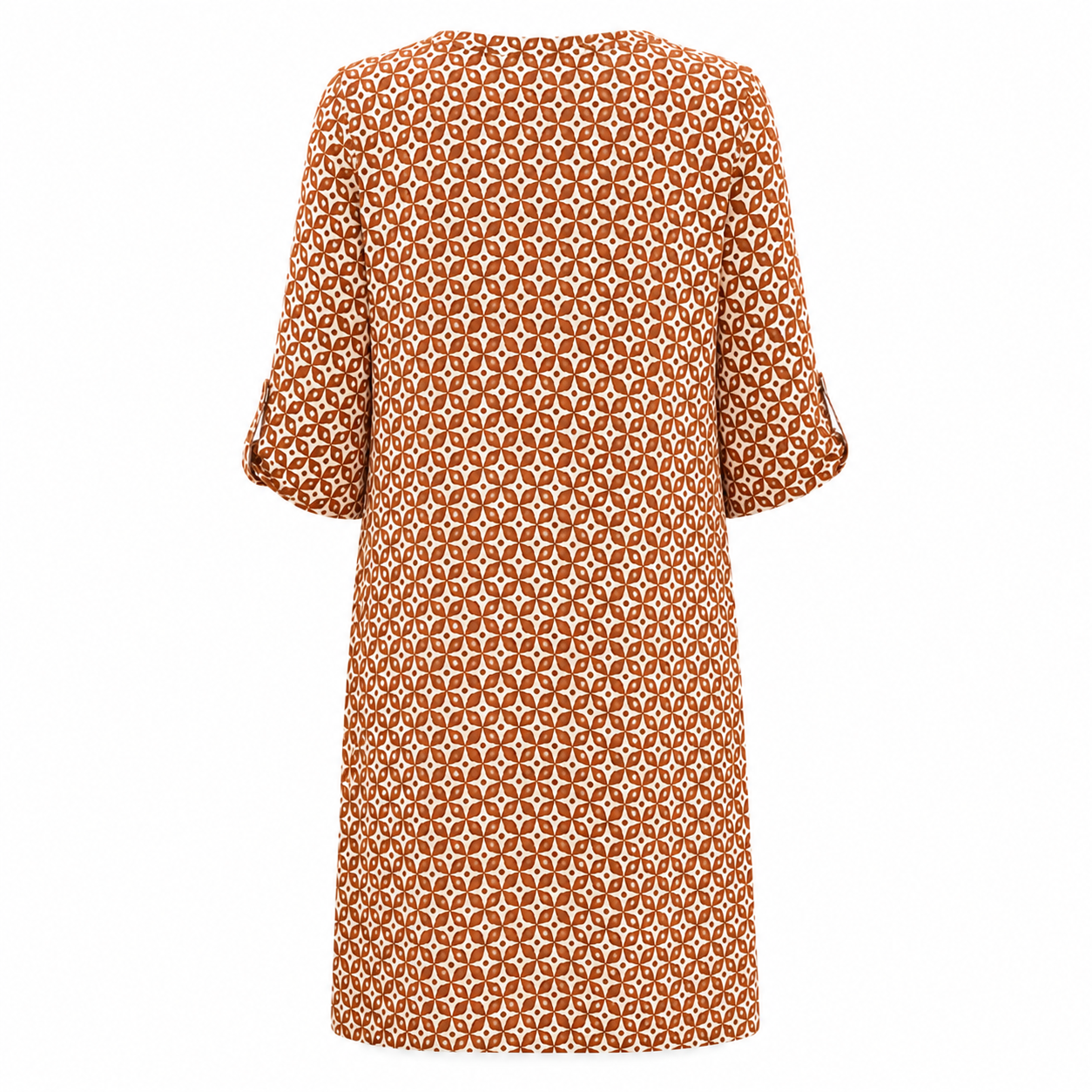 Naisten kesämekko | Kuviollinen V-pääntie mekko | Rento midi
