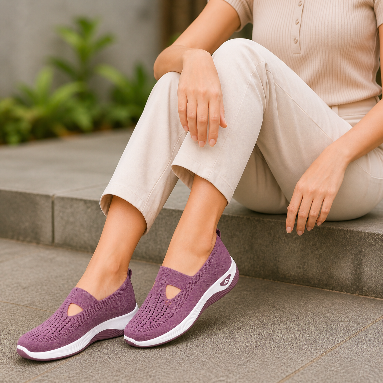 Ortopediset kengät | Naisten, mukavat slip-on | Hengittävät ja kevyet