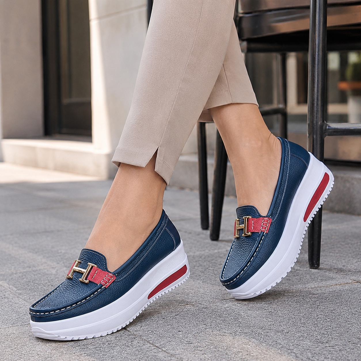 Ortopediset loaferit | Naisten slip-on-kävelykengät, pehmeä pohja