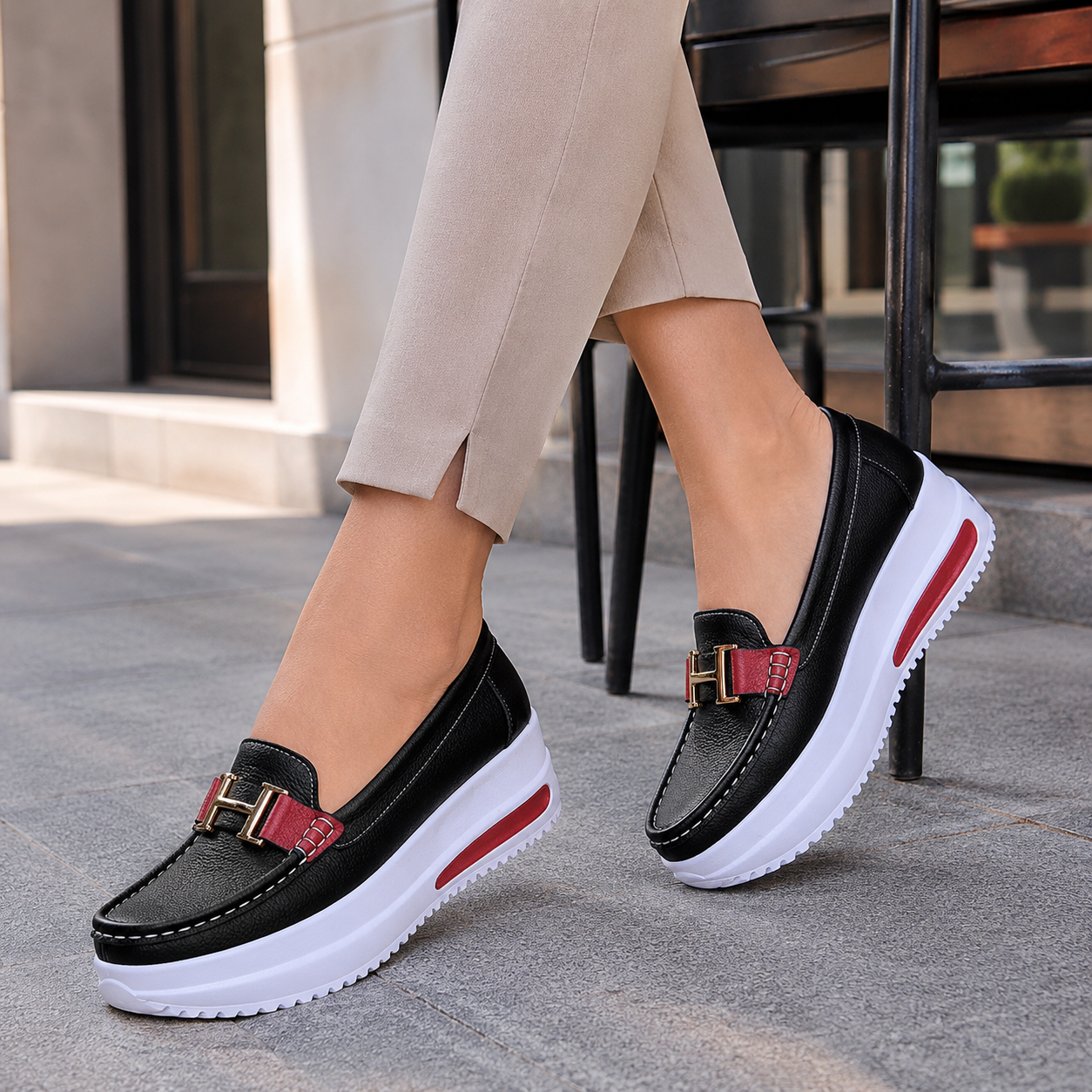 Ortopediset loaferit | Naisten slip-on-kävelykengät, pehmeä pohja