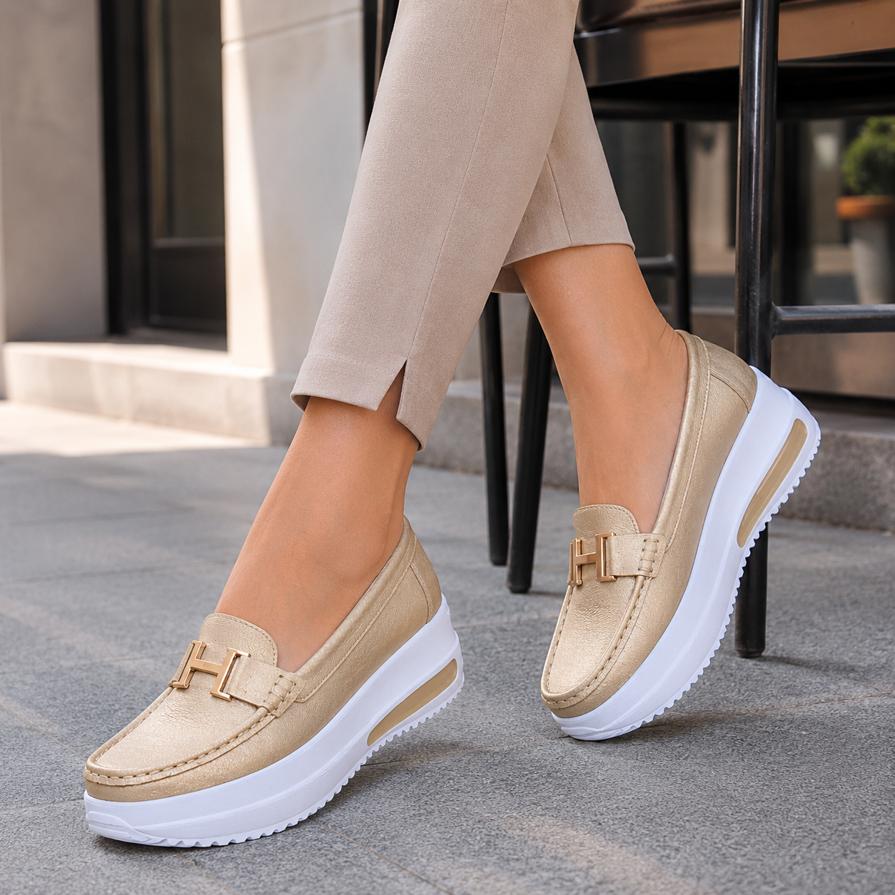 Ortopediset loaferit | Naisten slip-on-kävelykengät, pehmeä pohja