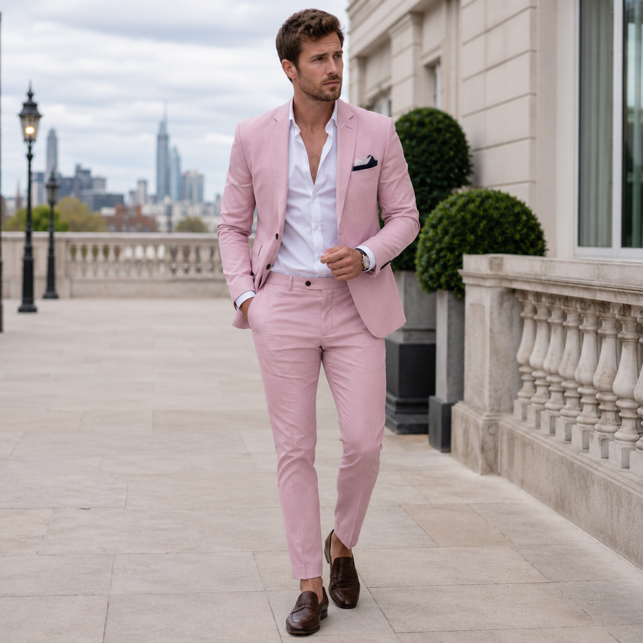 Herredragt | Slim Fit To-delt, Elegant | Fest Business