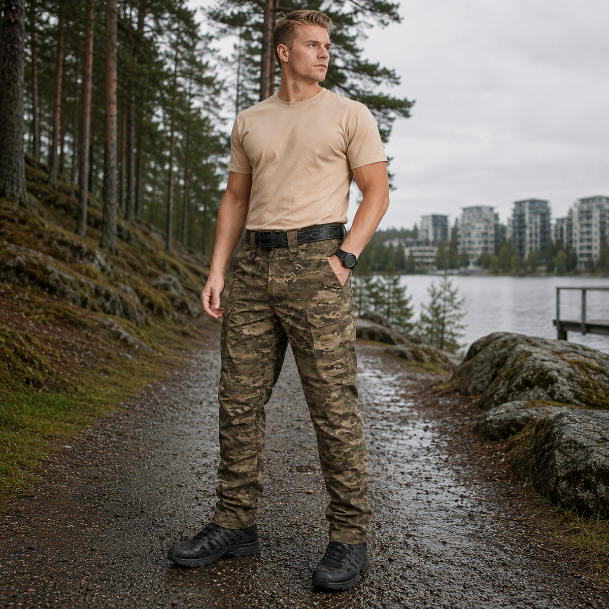 Taktilliset housut | Colton, vedenpitävät, monipuoliset taskut