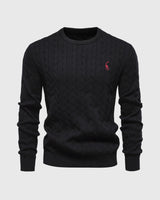 Miesten puuvillainen palmikkoneule - klassinen malli