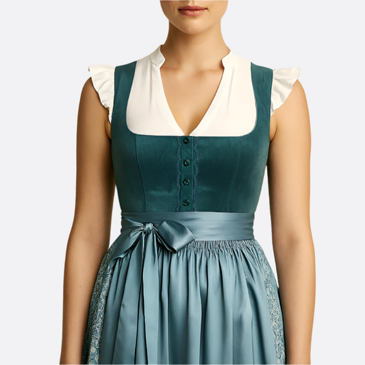 Naisten Dirndl Mekko - Kestävä Kangas - Vintage Oktoberfest Trachten