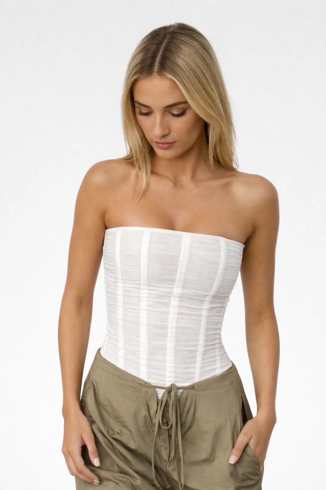 Kestrel Corset Top | Naisten Sleeveless Waisted Top