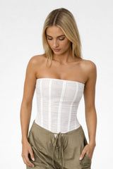 Kestrel Corset Top | Naisten Sleeveless Waisted Top