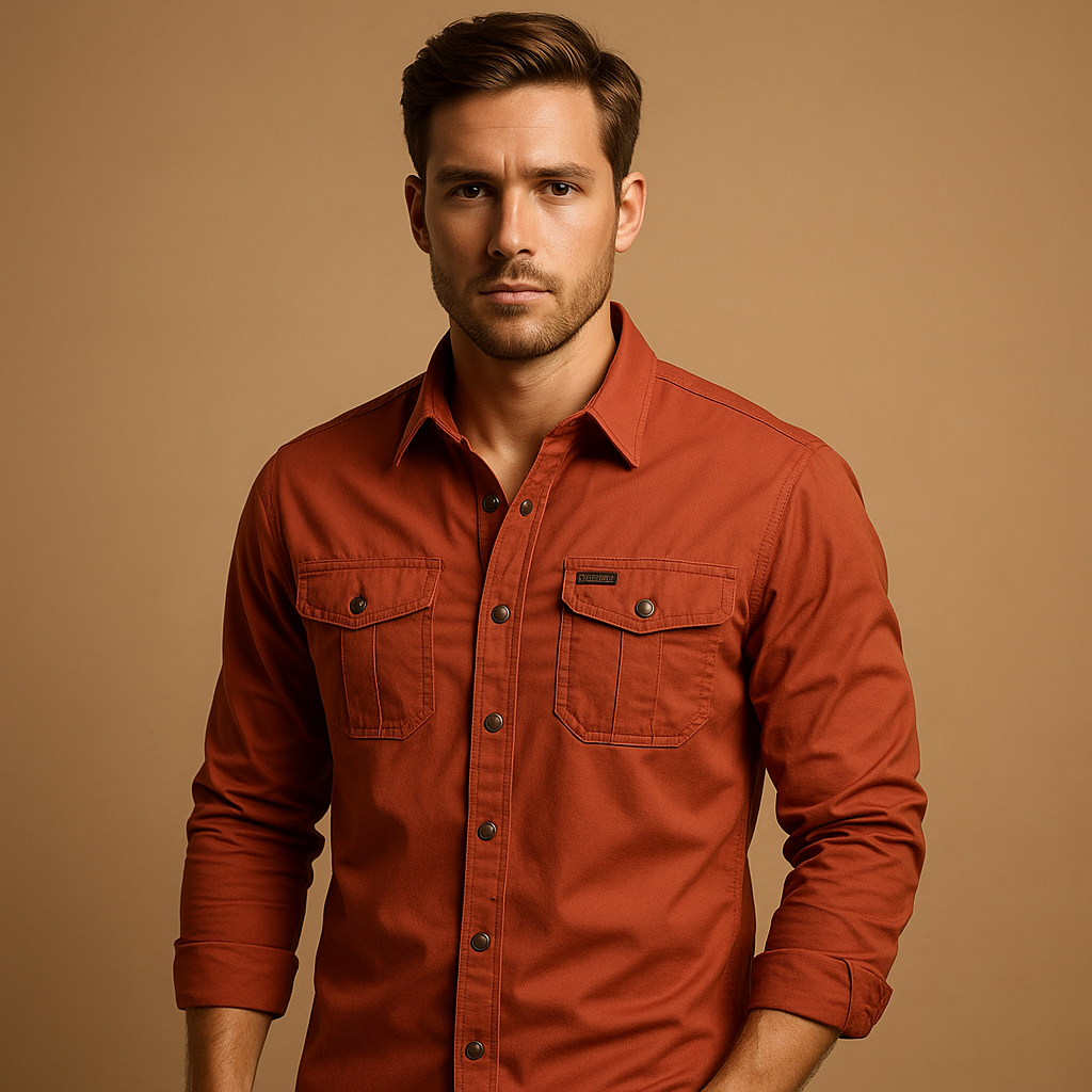 Miesten puuvilla casual paita | Dorian Cargo