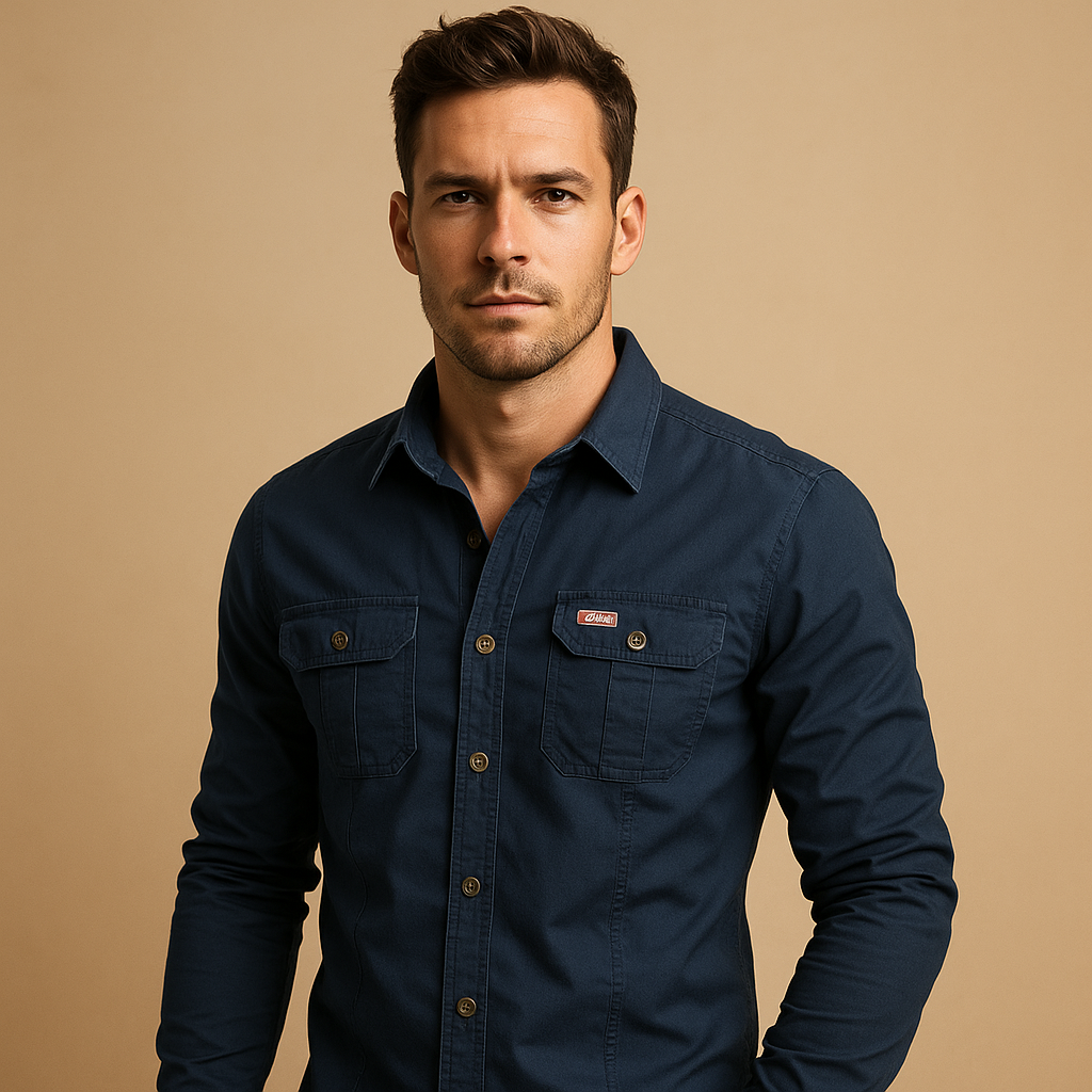 Miesten puuvilla casual paita | Dorian Cargo