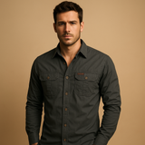 Miesten puuvilla casual paita | Dorian Cargo