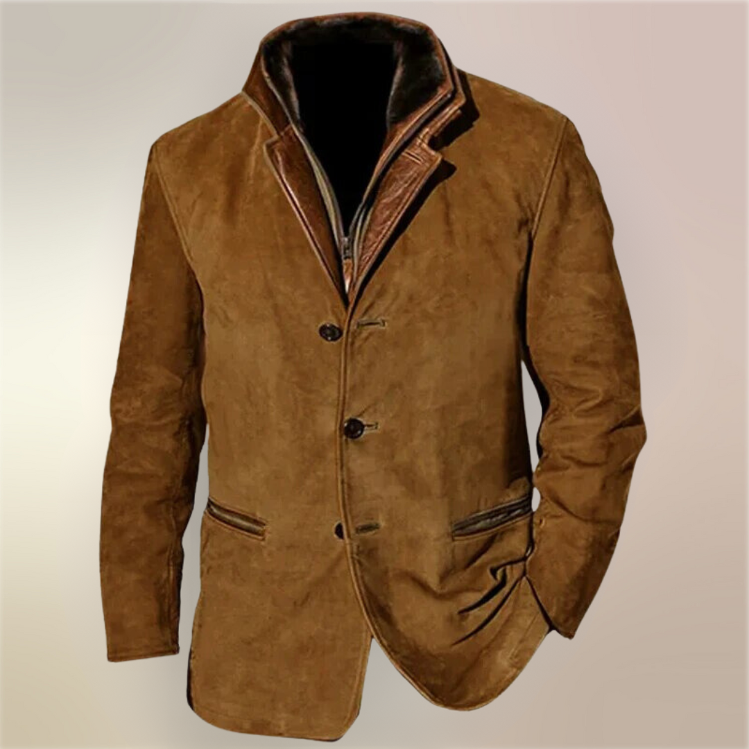 Herre Casual Napitus Takki - Vintage Talvitakki - Tyylikäs & Lämmin