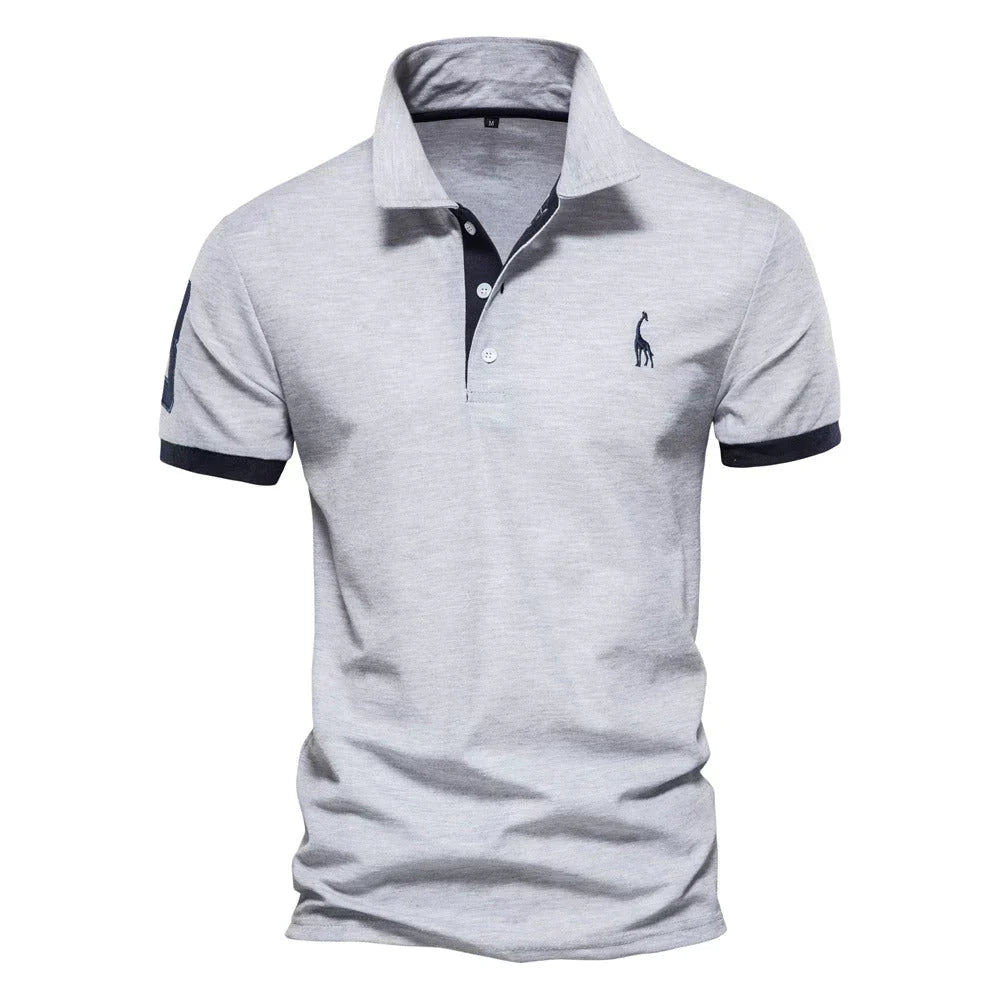 Miesten Polo-paita Klassinen Mukava Puuvilla-RANDOM-EmiyoSuomi