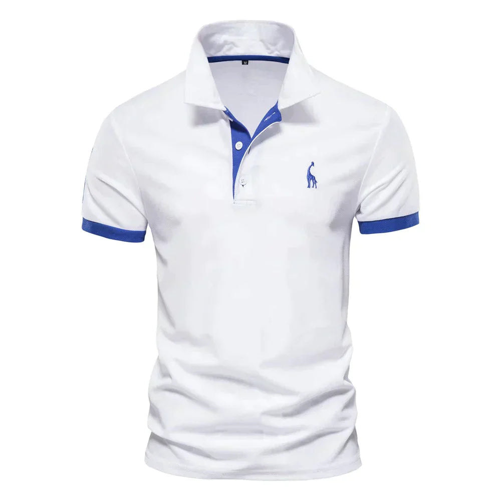 Miesten Polo-paita Klassinen Mukava Puuvilla-RANDOM-EmiyoSuomi