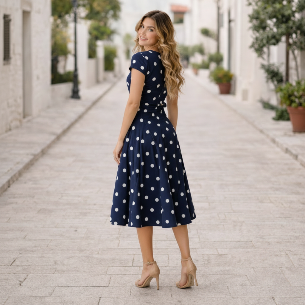 Polka Dot -mekko | Tyylikkäät, iloiset tyyli | Kesämuoti