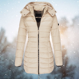 Dames Elisa - Lange Gewatteerde Jas - Warm & Stijlvol Comfort