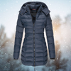 Dames Elisa - Lange Gewatteerde Jas - Warm & Stijlvol Comfort