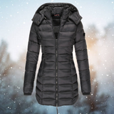 Dames Elisa - Lange Gewatteerde Jas - Warm & Stijlvol Comfort